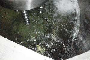 High-power cleaning for sewage treatment